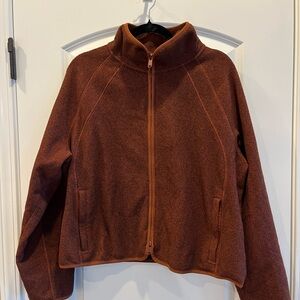 Athleta Women's Rust Teddy Jacket Size XL